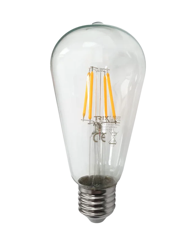 Nejlepší Cena Dekorační LED žárovka FILAMENT 4W 480lm ST64 E27 teplá bílá Trixline