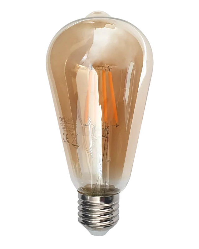Top Prodej Dekorační LED žárovka - Gold FILAMENT 4W 440lm ST64 E27 teplá bílá Trixline