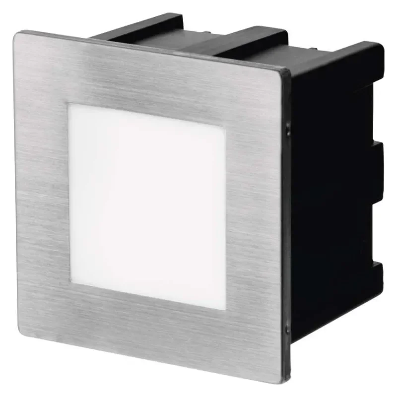 Aktuální LED orientační vestavné svítidlo AMAL 80×80, 1,5W teplá bílá,IP65