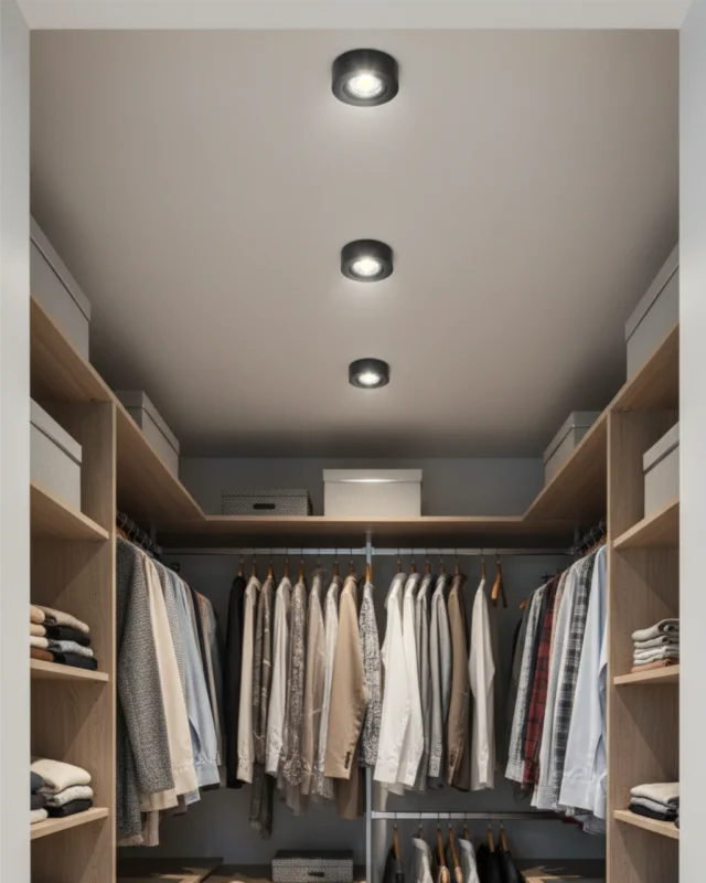 Q-13DL LED stropní svítidlo 5W - černé, kruhové - neutrální bílá QTEC Nakupujte Hned