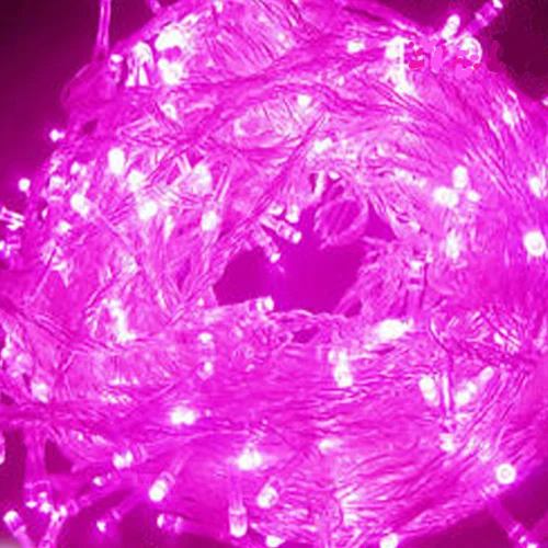 LED vánoční osvětlení 200 ks růžové Akce