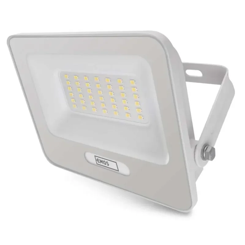 Nová Kolekce LED reflektor GLARO 30W, bílý, IP65, 3000 lm, neutrální bílá