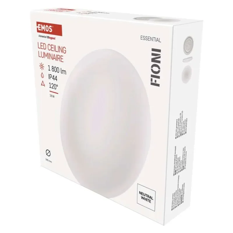 Akce LED přisazené svítidlo FIONI, kruhové bílé 18W neutrální b., IP44