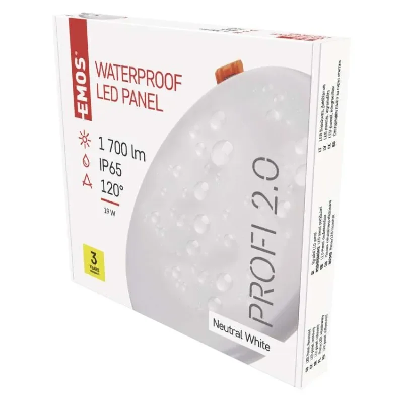 Speciální Cena LED vestavné svítidlo VIXXO, kruhové, bílé, 19W neutr. b., IP65