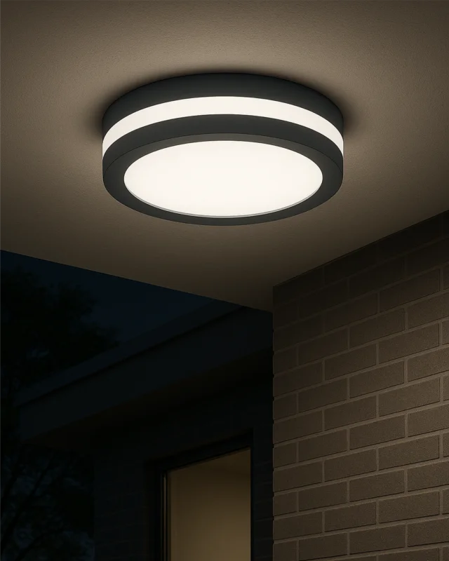 Koupit Online LED stropní CCT svítidlo s pohybovým senzorem TR-203MS - 20W 2050lm ø23x5,5cm Trixline