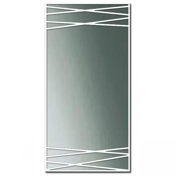 Zrcadlo koupelnové 50 x 50 cm line na nalepení Nejlepší Cena