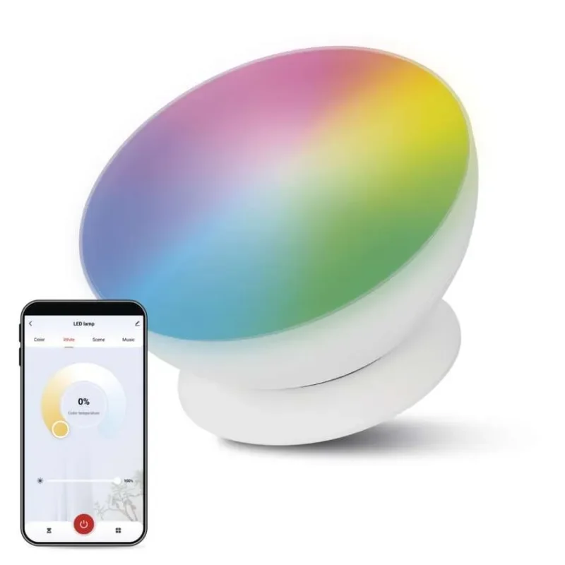 Značkový GoSmart LED ambientní lampa, bílá, teplá bílá–studená bílá/ RGB, WiFi